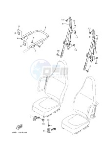 YXE700 YXE70WPAJ WOLVERINE R (B3D2) drawing SEAT 2