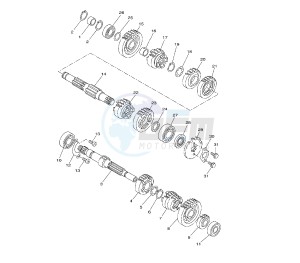 WR R 125 drawing TRANSMISSION