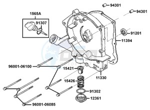 VITALITY 50 drawing Right Crankcase Cover