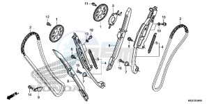 VFR1200FF VFR1200F UK - (E) drawing CAM CHAIN/ TENSIONER