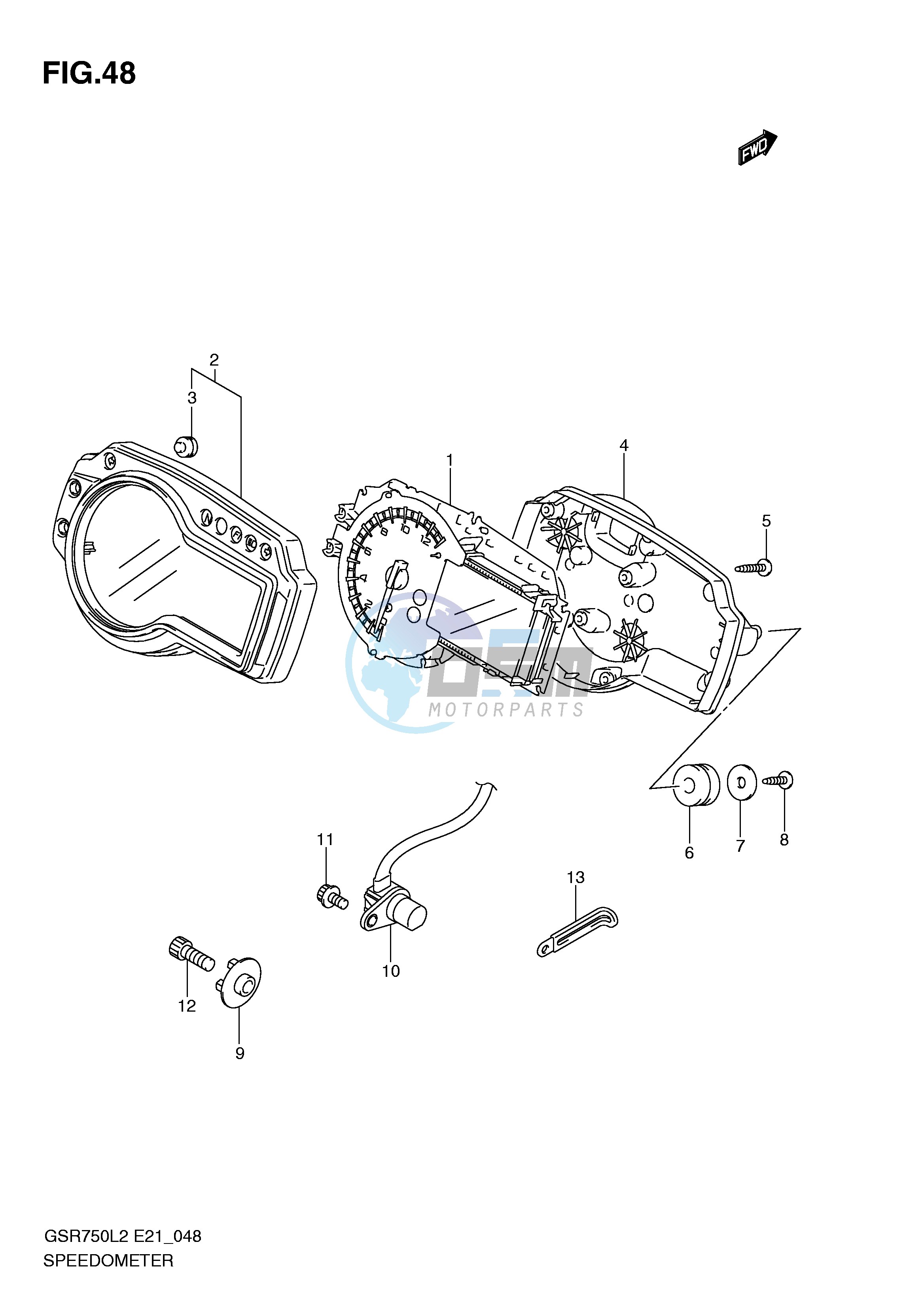 SPEEDOMETER (GSR750AL2 E24)