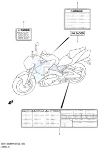 GSX1300B B-KING drawing LABEL