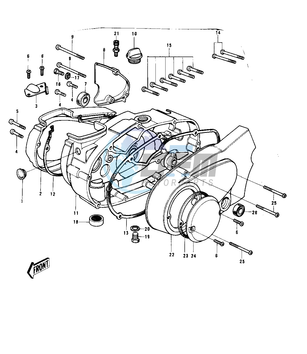 ENGINE COVERS -- 74-75 B_C- -