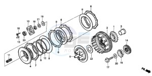 VT600CD drawing CLUTCH