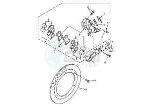 XVZ ROYAL STAR 1300 drawing REAR BRAKE CALIPER