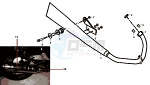 XS125-K drawing EXHAUST