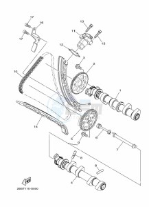 XT1200ZE XT1200ZE SUPER TENERE ABS (BP97) drawing CAMSHAFT & CHAIN