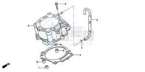 TRX450ER drawing CYLINDER (TRX450R6,7,8/ER6,7,8)