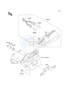 ZR 1200 A [ZX 1200 R] (A1-A3) drawing TAILLIGHT-- S- -