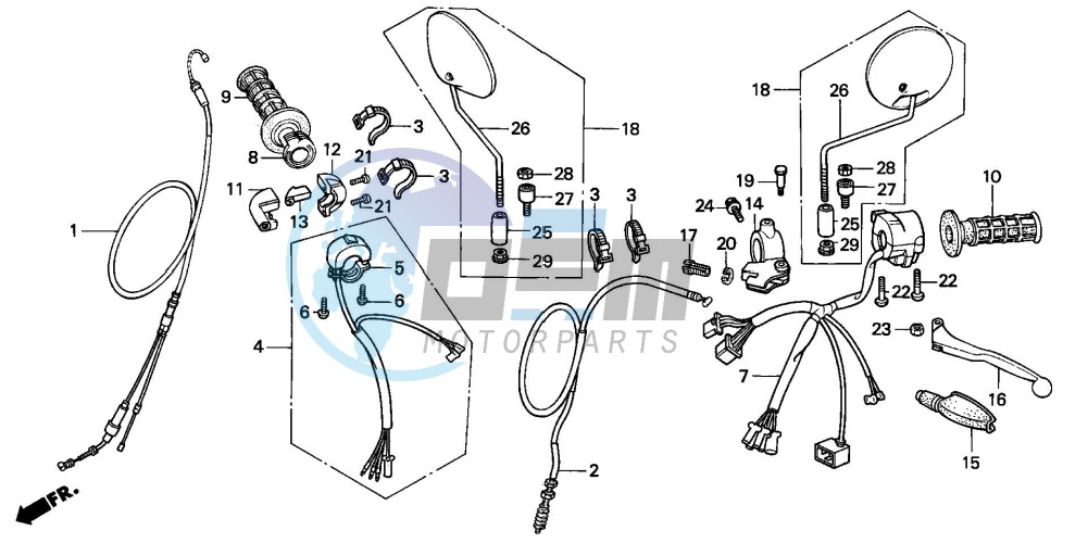 HANDLE LEVER/SWITCH/CABLE