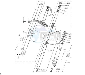 TZR 50 drawing FRONT FORK