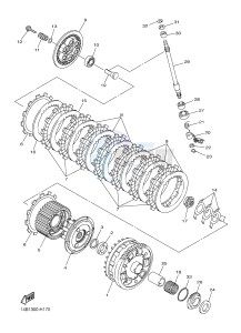 YZF-R1 YZF-R1E 998 R1 (2SG3) drawing CLUTCH