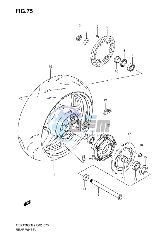 REAR WHEEL L2