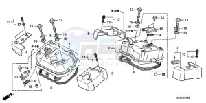 VT750CA9 UK - (E / MKH MME ST) drawing CYLINDER HEAD COVER