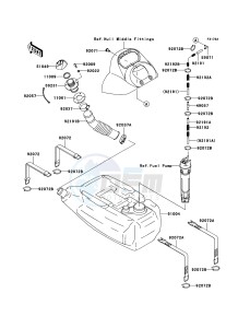 JET SKI STX-12F JT1200D7F FR drawing Fuel Tank