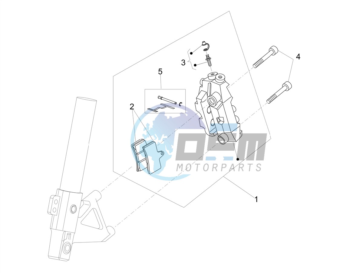 Front brake caliper