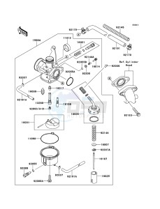 KLX110 KLX110CDF EU drawing Carburetor