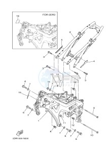 MT09A MT-09 ABS 900 (2DR1 2DR2) drawing FRAME