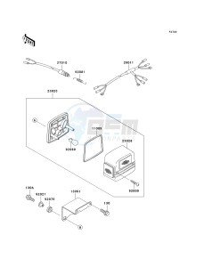 KAF 950 A [MULE 2510 DIESEL] (A1-A3) [MULE 2510 DIESEL] drawing TAILLIGHT-- S- -