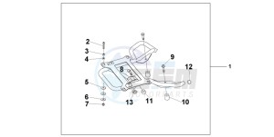 NES125 drawing REAR CARRIER STAY @125