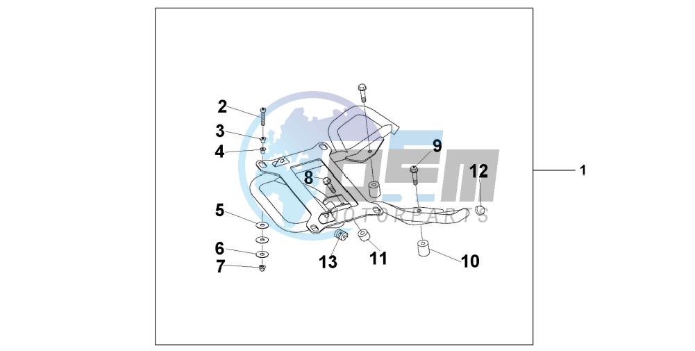 REAR CARRIER STAY @125