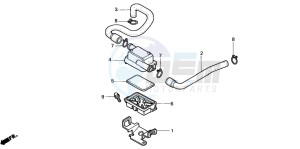 VT750CD3 drawing SUB AIR CLEANER