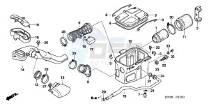 TRX680FAC drawing AIR CLEANER