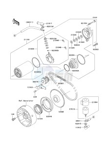 KLF 300 C [BAYOU 300 4X4] (C15-C17 C17 CAN ONLY) [BAYOU 300 4X4] drawing STARTER MOTOR