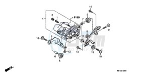 CBR600RAA Australia - (U / ABS) drawing REAR POWER UNIT (CBR600RA)