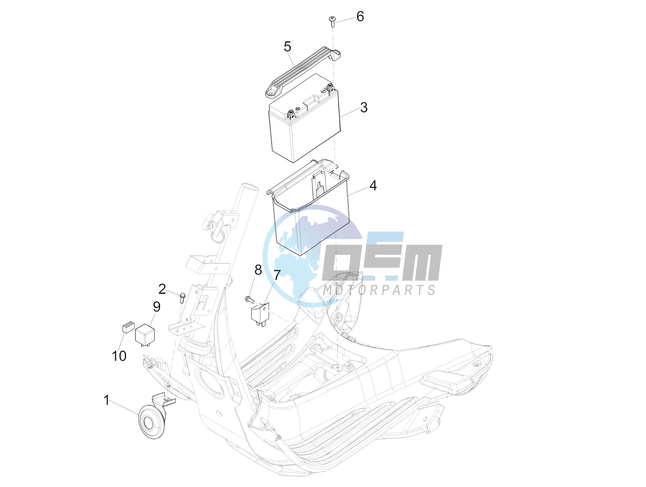 Remote control switches - Battery - Horn