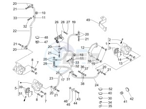 X9 500 Evolution 2006-2007 (USA) drawing Brakes hose  - Calipers