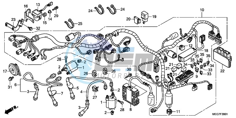 WIRE HARNESS (VT750C2S/ CS)