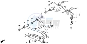 TRX350TM RANCHER S drawing FRONT ARM (2)