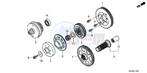 GL1800G GOLDWING 2ED drawing PRIMARY DRIVE GEAR