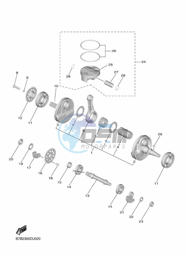 CRANKSHAFT & PISTON