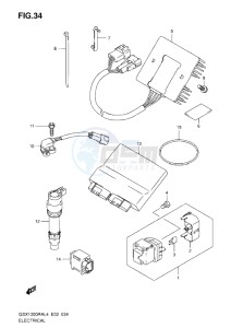 GSX1300R drawing ELECTRICAL