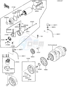 EX 250 E [NINJA 250R] (E1-E2) [NINJA 250R] drawing STARTER MOTOR_STARTER CLUTCH