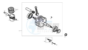 DXR - 200 CC VTHSM1B1A drawing CRANKSHAFT