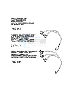 DJANGO 125 ALLURE drawing PLUG WIRING HARNESS