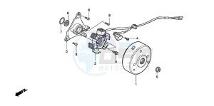 CRF80F 100 drawing GENERATOR (CRF100F)