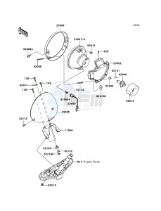 VN900_CLASSIC VN900B8F GB XX (EU ME A(FRICA) drawing Headlight(s)