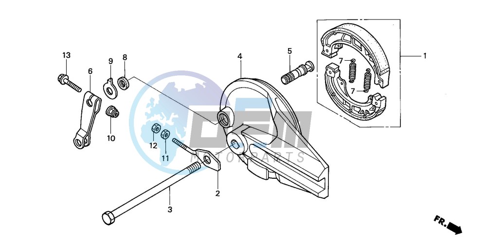 REAR BRAKE PANEL (ANF1253/5/T5)