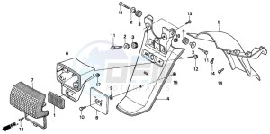 PK50S drawing REAR FENDER (PK50S-H)