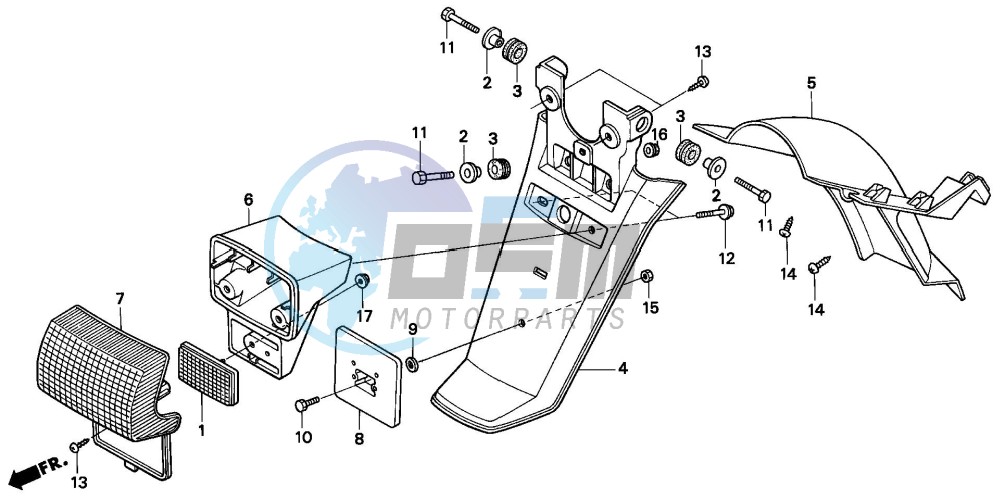 REAR FENDER (PK50S-H)