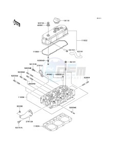 KAF 950 E [MULE 3010 TRANS4X4 DIESEL] (E8F) E8F drawing CYLINDER HEAD