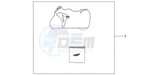 CBR1000RA9 Europe Direct - (ED / ABS) drawing INDOOR CYCLE COVER