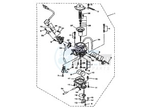 YP E MAJESTY 125 drawing CARBURETOR