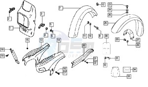 QUADRO_EX_L0-L1 50 L0-L1 drawing Mudguards-shields