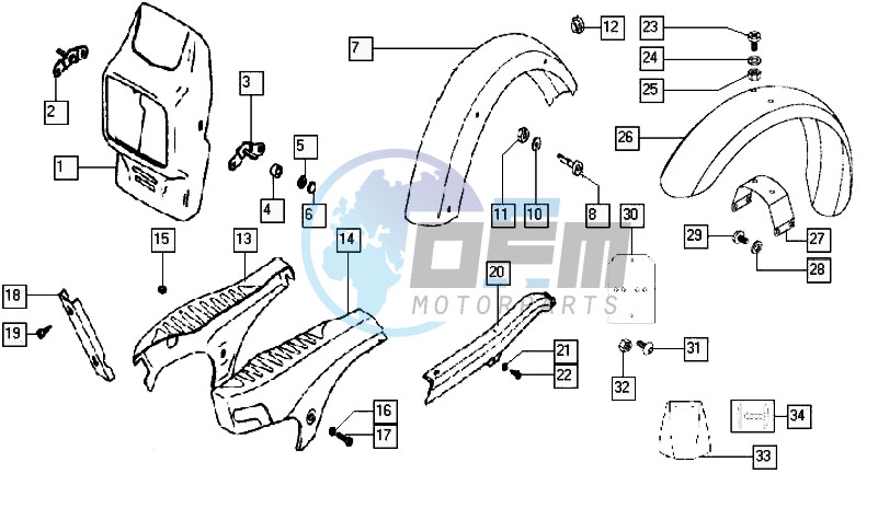 Mudguards-shields