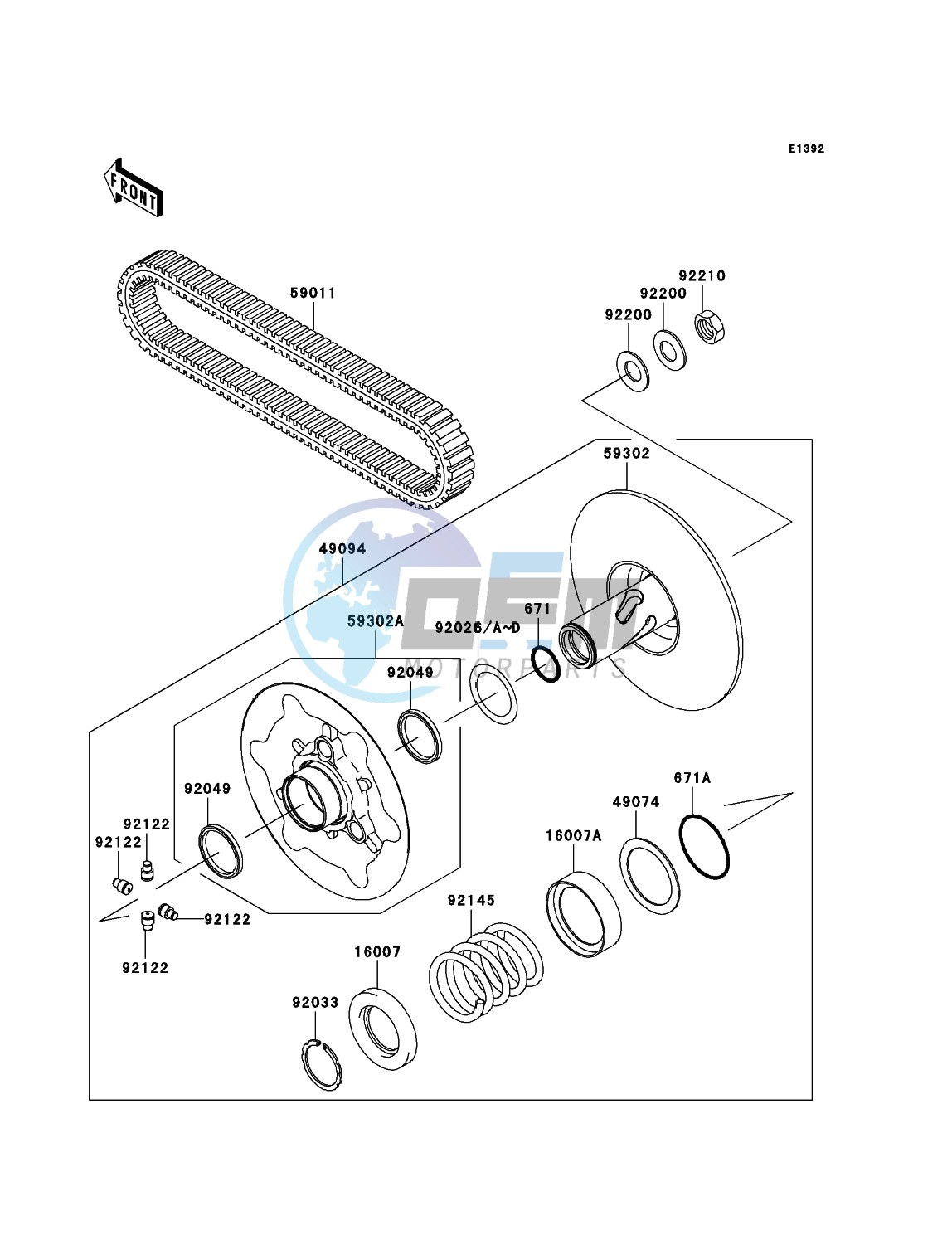 Driven Converter/Drive Belt